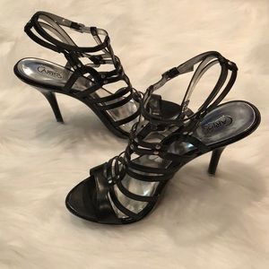 Carlos Santana Black Strappy Heel